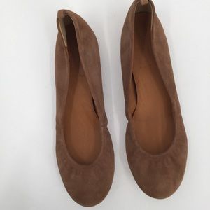 J. Crew Chestnut Brown Suede Leather Ballet Flats - Size 7